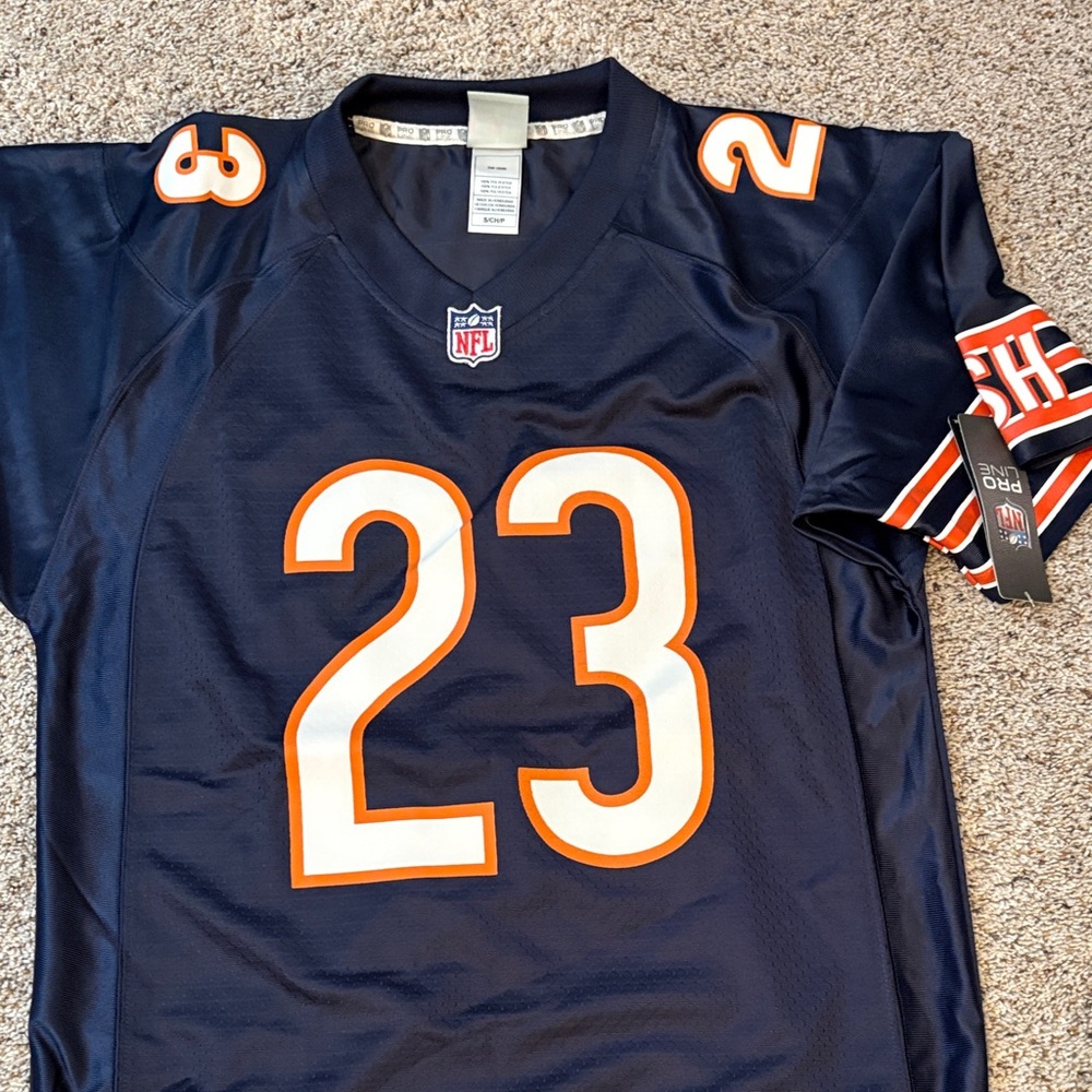 NFL Navy Jersey with Orange Accents